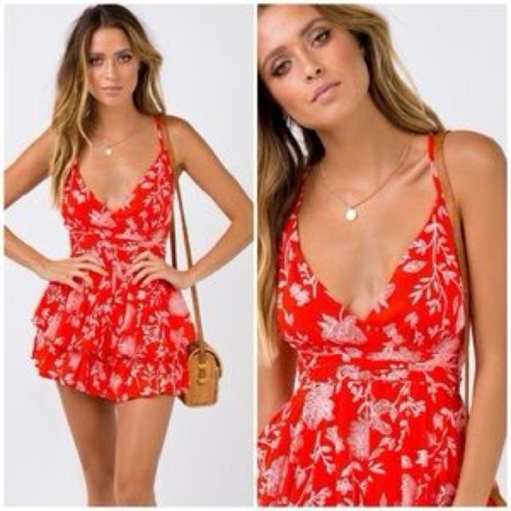 Floral Princess Polly Romper Size 0